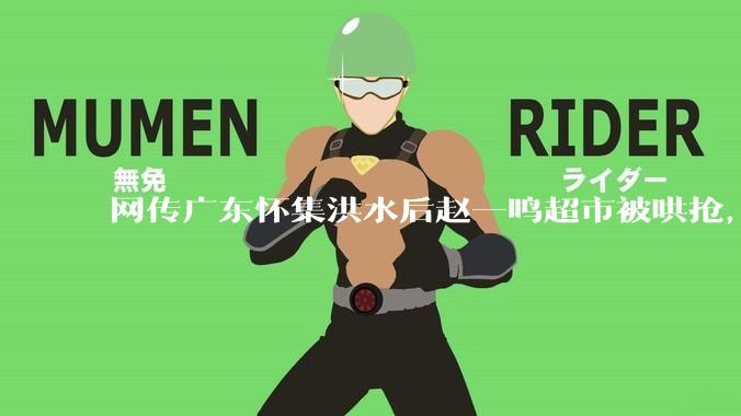 网传广东怀集洪水后赵一鸣超市被哄抢，县***回应相关单位正在核实，若属实哄抢者该承担哪些法律责任？
